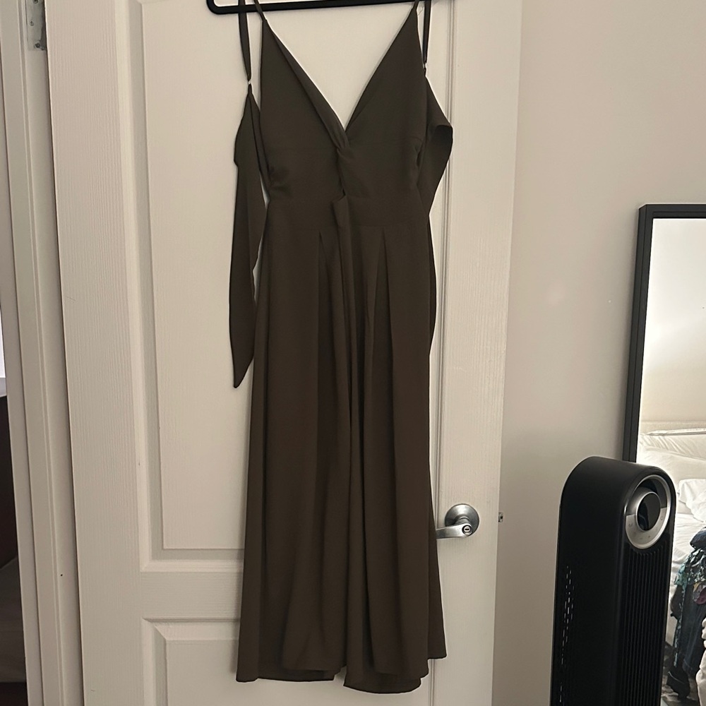 Elegant Olive Green Women's romper